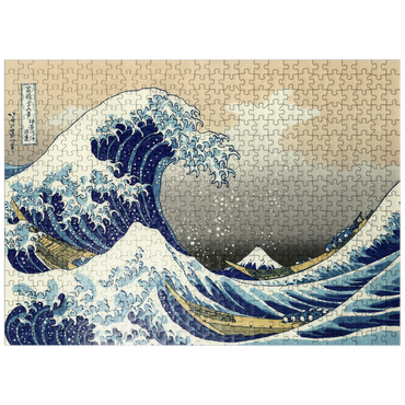 puzzleplate The Great Wave off Kanagawa, Katsushika Hokusai - Iconic Japanese Art 500 Jigsaw Puzzle