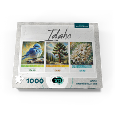 Idaho: Bird, Tree, Flower- State Symbols Collage Series 1000 Jigsaw Puzzle box view3