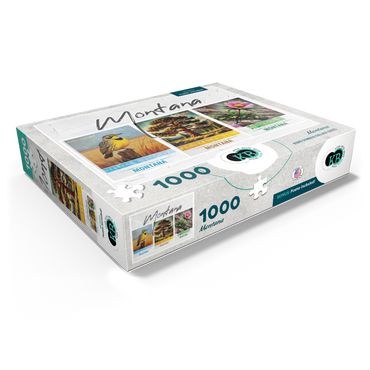 Montana: Bird, Tree, Flower- State Symbols Collage Series 1000 Jigsaw Puzzle box view1