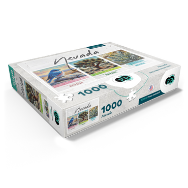 Nevada: Bird, Tree, Flower- State Symbols Collage Series 1000 Jigsaw Puzzle box view1