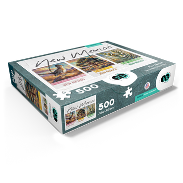 New Mexico: Bird, Tree, Flower- State Symbols Collage Series 500 Jigsaw Puzzle box view1