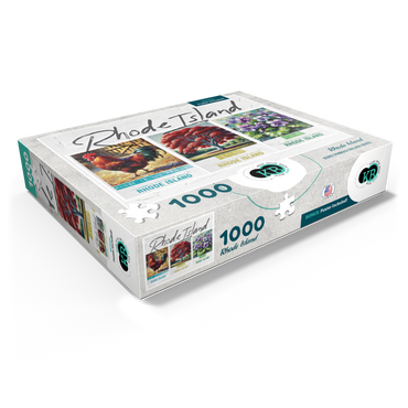 Rhode Island: Bird, Tree, Flower- State Symbols Collage Series 1000 Jigsaw Puzzle box view1