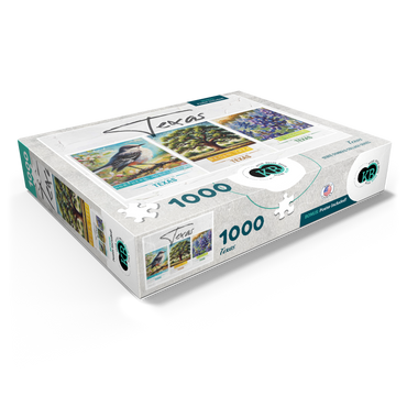 Texas: Bird, Tree, Flower- State Symbols Collage Series 1000 Jigsaw Puzzle box view1