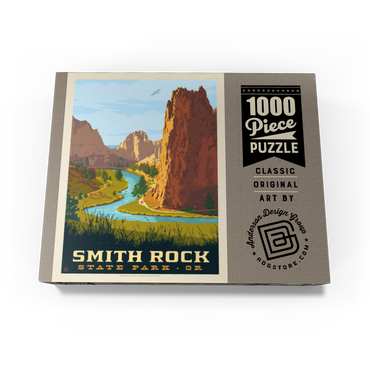 Smith Rock State Park, Oregon, Vintage Poster 1000 Jigsaw Puzzle box view3