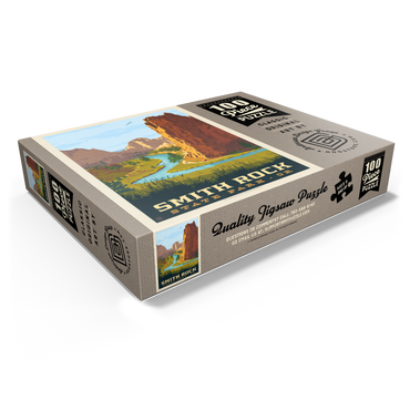 Smith Rock State Park, Oregon, Vintage Poster 100 Jigsaw Puzzle box view1