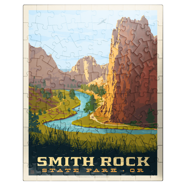 puzzleplate Smith Rock State Park, Oregon, Vintage Poster 100 Jigsaw Puzzle