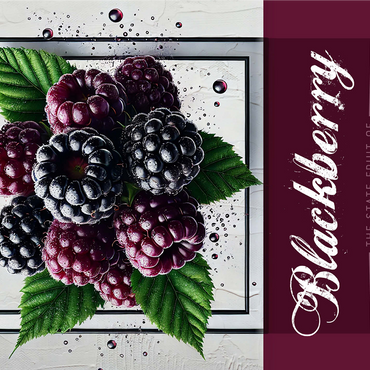 Colorful Fruits: Alabama, Blackberry -State Fruits Series 1000 Jigsaw Puzzle 3D Modell