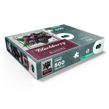 Colorful Fruits: Alabama, Blackberry -State Fruits Series 500 Jigsaw Puzzle box view1