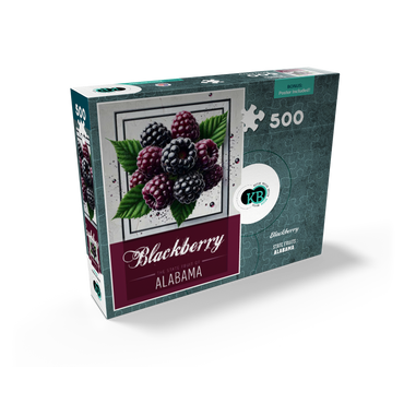 Colorful Fruits: Alabama, Blackberry -State Fruits Series 500 Jigsaw Puzzle box view2