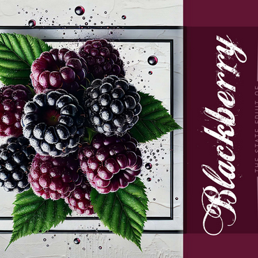Colorful Fruits: Alabama, Blackberry -State Fruits Series 500 Jigsaw Puzzle 3D Modell