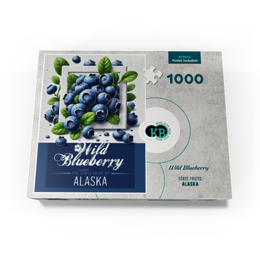 Colorful Fruits: Alaska, Wild Blueberry -State Fruits Series 1000 Jigsaw Puzzle box view3