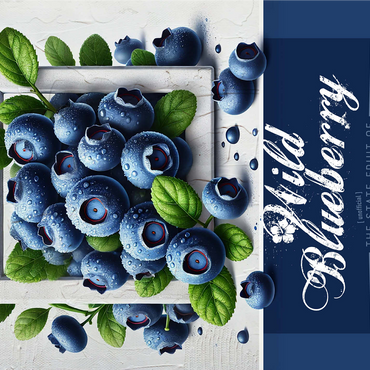 Colorful Fruits: Alaska, Wild Blueberry -State Fruits Series 1000 Jigsaw Puzzle 3D Modell