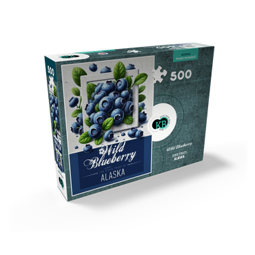 Colorful Fruits: Alaska, Wild Blueberry -State Fruits Series 500 Jigsaw Puzzle box view2