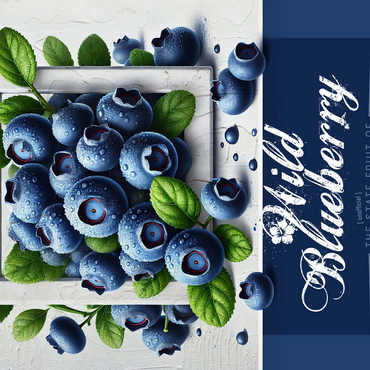 Colorful Fruits: Alaska, Wild Blueberry -State Fruits Series 500 Jigsaw Puzzle 3D Modell