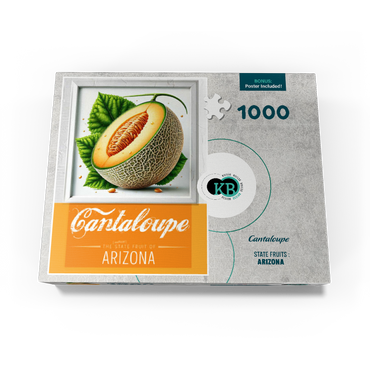 Colorful Fruits: Arizona, Cantaloupe -State Fruits Series 1000 Jigsaw Puzzle box view3