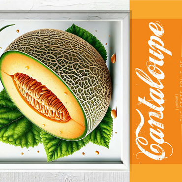 Colorful Fruits: Arizona, Cantaloupe -State Fruits Series 1000 Jigsaw Puzzle 3D Modell