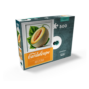 Colorful Fruits: Arizona, Cantaloupe -State Fruits Series 500 Jigsaw Puzzle box view2