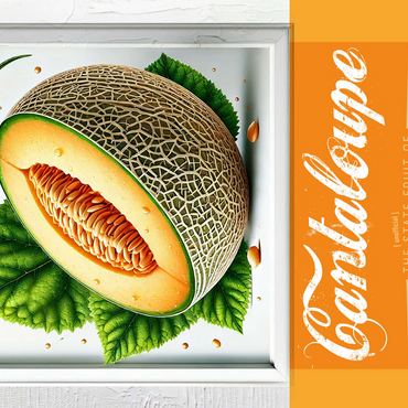 Colorful Fruits: Arizona, Cantaloupe -State Fruits Series 500 Jigsaw Puzzle 3D Modell