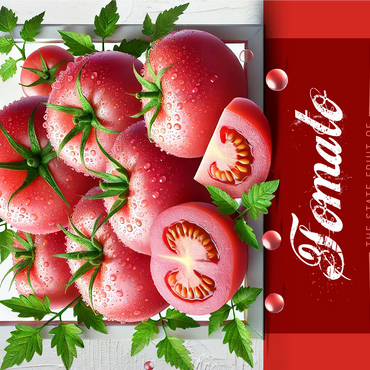 Colorful Fruits: Arkansas, Tomato -State Fruits Series 1000 Jigsaw Puzzle 3D Modell