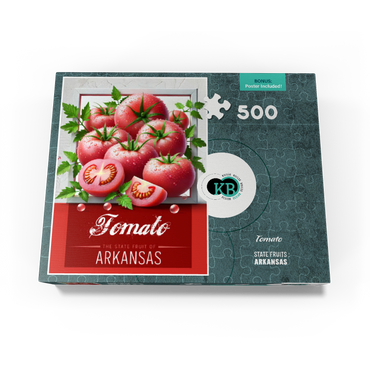 Colorful Fruits: Arkansas, Tomato -State Fruits Series 500 Jigsaw Puzzle box view3