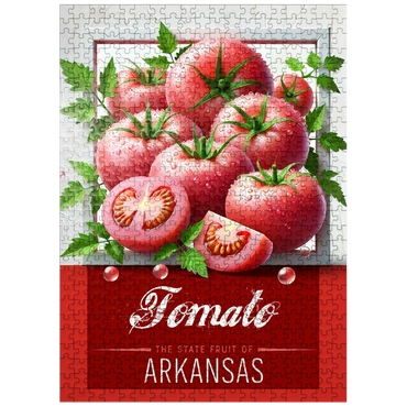 puzzleplate Colorful Fruits: Arkansas, Tomato -State Fruits Series 500 Jigsaw Puzzle