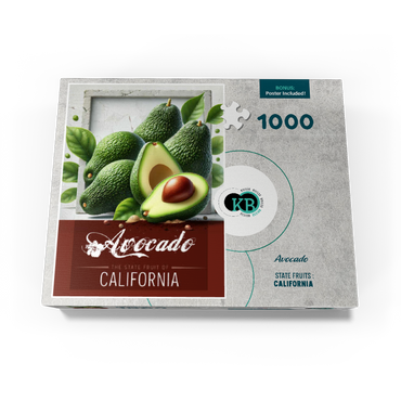 Colorful Fruits: California, Avocado -State Fruits Series 1000 Jigsaw Puzzle box view3