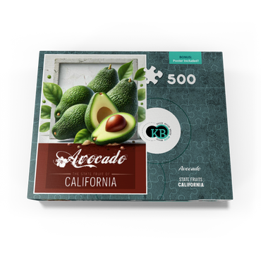 Colorful Fruits: California, Avocado -State Fruits Series 500 Jigsaw Puzzle box view3