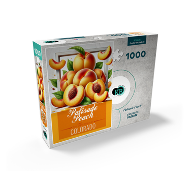 Colorful Fruits: Colorado, Palisade Peach -State Fruits Series 1000 Jigsaw Puzzle box view2