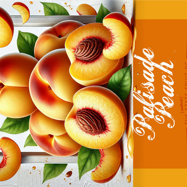 Colorful Fruits: Colorado, Palisade Peach -State Fruits Series 1000 Jigsaw Puzzle 3D Modell
