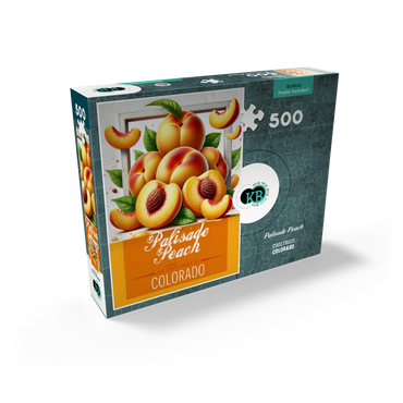Colorful Fruits: Colorado, Palisade Peach -State Fruits Series 500 Jigsaw Puzzle box view2