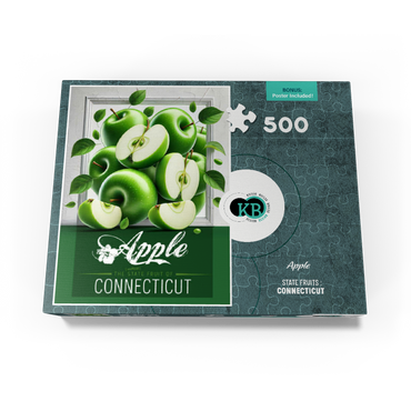 Colorful Fruits: Connecticut, Apple -State Fruits Series 500 Jigsaw Puzzle box view3