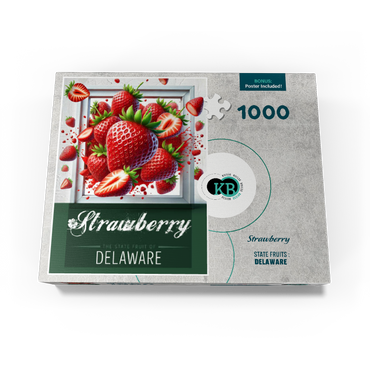 Colorful Fruits: Delaware, Strawberry -State Fruits Series 1000 Jigsaw Puzzle box view3