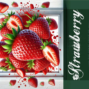 Colorful Fruits: Delaware, Strawberry -State Fruits Series 1000 Jigsaw Puzzle 3D Modell