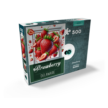 Colorful Fruits: Delaware, Strawberry -State Fruits Series 500 Jigsaw Puzzle box view2