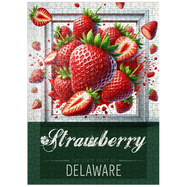 puzzleplate Colorful Fruits: Delaware, Strawberry -State Fruits Series 500 Jigsaw Puzzle