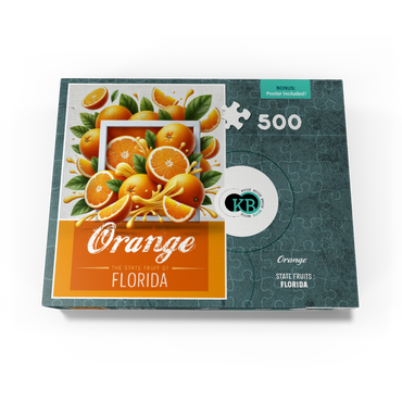 Colorful Fruits: Florida, Orange -State Fruits Series 500 Jigsaw Puzzle box view3