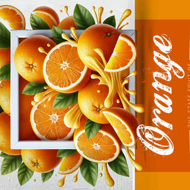 Colorful Fruits: Florida, Orange -State Fruits Series 500 Jigsaw Puzzle 3D Modell