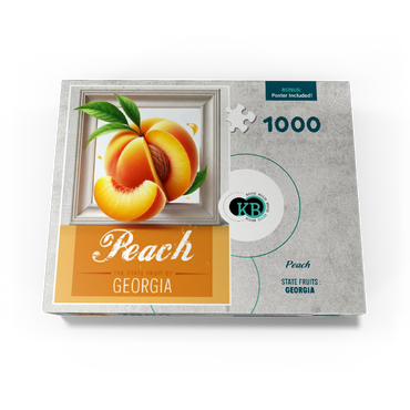 Colorful Fruits: Georgia, Peach -State Fruits Series 1000 Jigsaw Puzzle box view3