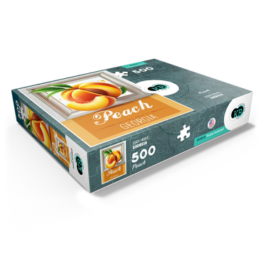 Colorful Fruits: Georgia, Peach -State Fruits Series 500 Jigsaw Puzzle box view1