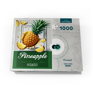 Colorful Fruits: Hawaii, Pineapple -State Fruits Series 1000 Jigsaw Puzzle box view3
