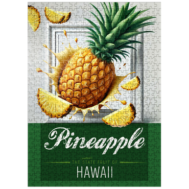 puzzleplate Colorful Fruits: Hawaii, Pineapple -State Fruits Series 500 Jigsaw Puzzle