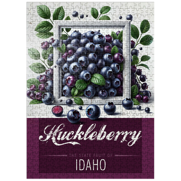 puzzleplate Colorful Fruits: Idaho, Huckleberry -State Fruits Series 500 Jigsaw Puzzle