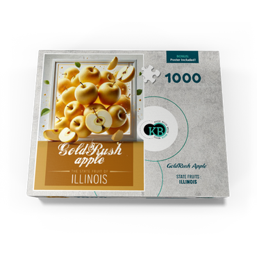Colorful Fruits: Illinois, GoldRush Apple -State Fruits Series 1000 Jigsaw Puzzle box view3