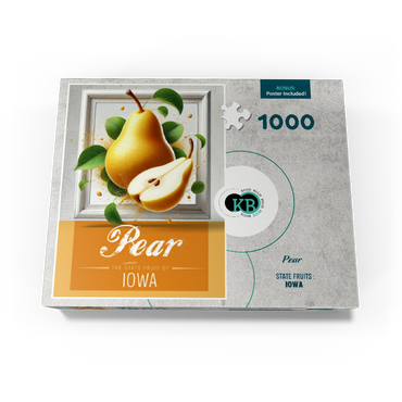 Colorful Fruits: Iowa, Pear -State Fruits Series 1000 Jigsaw Puzzle box view3