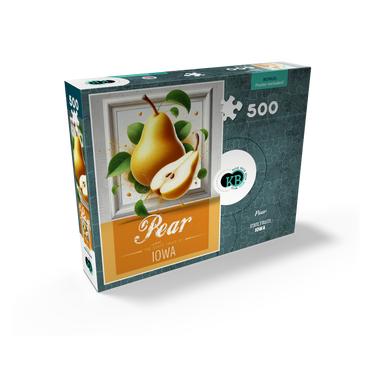 Colorful Fruits: Iowa, Pear -State Fruits Series 500 Jigsaw Puzzle box view2