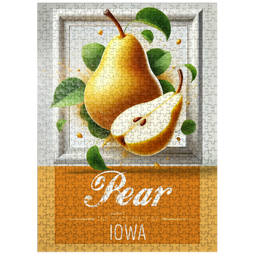 puzzleplate Colorful Fruits: Iowa, Pear -State Fruits Series 500 Jigsaw Puzzle