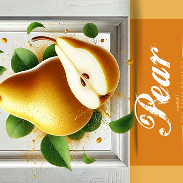 Colorful Fruits: Iowa, Pear -State Fruits Series 500 Jigsaw Puzzle 3D Modell