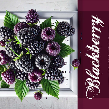 Colorful Fruits: Kentucky, Blackberry -State Fruits Series 1000 Jigsaw Puzzle 3D Modell