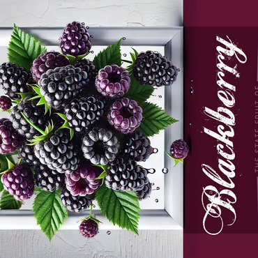 Colorful Fruits: Kentucky, Blackberry -State Fruits Series 500 Jigsaw Puzzle 3D Modell
