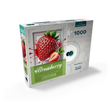 Colorful Fruits: Louisiana, Strawberry -State Fruits Series 1000 Jigsaw Puzzle box view2